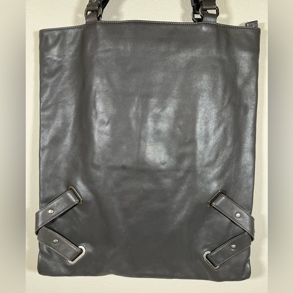 HOBO International Large Pearl Gray Magazine Tote - Picture 14 of 14